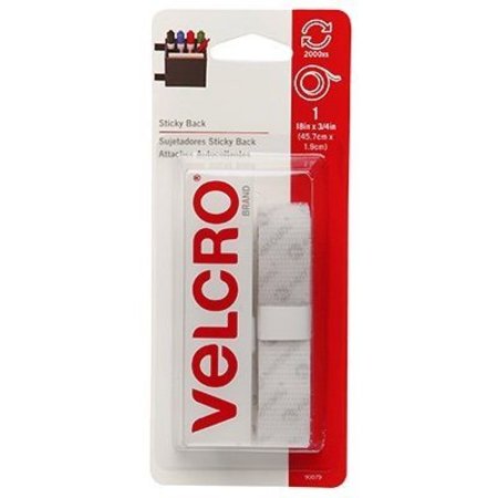 VELCRO BRAND 18x34 WHT Hook And Loop Tape 90079